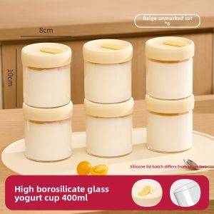 YYIEDERNG | Yogurt Glass Jar for Fermentation and Panna Cotta