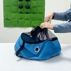 Water Pipe Storage Bag Waterproof & Dustproof Recreational Vehicle Hose Storage Bag Foldable RV Water Pipe Storage Bag Outdoor Travel Wire Waterproof Mesh Bag Hoses Pipes Storage Bag