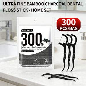 Tăm Chỉ Nha Khoa Than Tre Siêu Mịn 600/300 CÁI Bàn Chải Kẽ Răng Dung Tích Lớn Để Làm Sạch Răng Chăm Sóc Răng Miệng Sử Dụng Tại Nhà