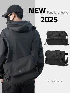 Youth Large Capacity Waterproof Sports Style Crossbody Bag for Boys Trendy Backpack Casual Leisure Handbag with Zipper