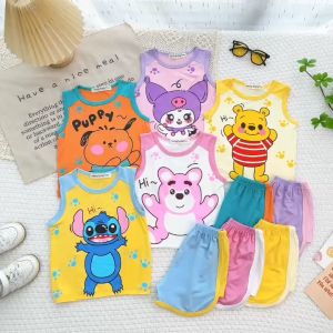 [BÉ 8-30kg] Bộ Quần Áo Ba Lỗ Trẻ Em Hiệu Minly Baby Vải Thun Lạnh Cho Bé Trai Bé Gái Size Đại - Unibaby - BLIH3