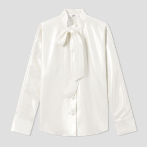 Flowing Ribbon Straight Style Shirt