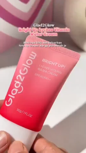 GLAD2GLOW Bright Up Brightening Day Cream Tone Up Instant White with Niacinamide Panthenol and Hyaluronic Acid - 30ML