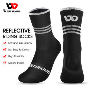 WEST BIKING Racing Sports Cycling Socks Compression Breathable Mountain Bike Racing Socks Men Women  Basketball Tennis Grip Cycling Riding Socks 37-43