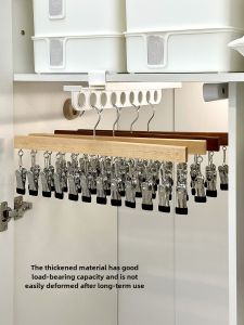 Wardrobe Hanging Cool Shorts Short Skirt Storage Fantastic Multi-Clip Hanger Socks Skirt JK Skirt with Clip Rack Hanger