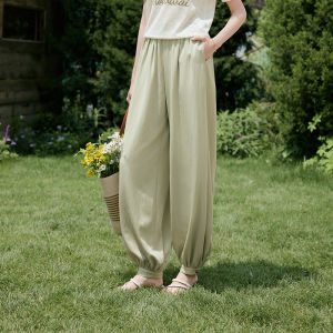 XIANGYING | Relaxed Wide-legged Tencel High-waist Sports Trousers