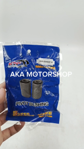 MRP PIVOT BUSHING for XRM125/WAVE125. Two cylindrical bushings. Black color. Fits XRM125 and WAVE125 models.
