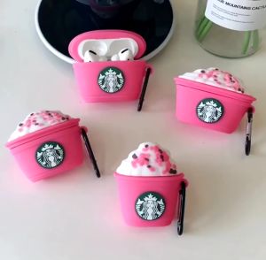 เคสแอร์พอด Starbucks Cup ชมพู เคสแอร์พอดสอง เคสแอร์พอดสาม เคสแอร์พอดโปรหนึ่ง เคสแอร์พอดโปรสอง