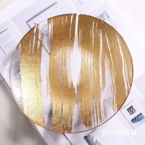 Scandinavian Creative Gold Rimmed Plates