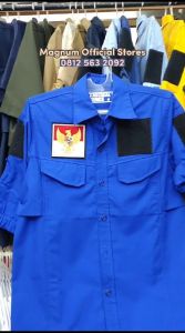 Kemeja GELORA GELOMBANG RAKYAT Tactical PDL S - 5XL Free Bonus 5 Emblem Patch Prepet Perekat Velkro Army