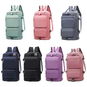 Portable Gym Backpack Multifunctional Overnight Luggage Backpack Multi Pockets Fitness Shoulder Bag Oxford for Yoga Business Trips