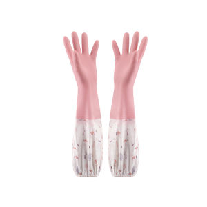 FURENJILI | Waterproof Long Winter Gloves with Cotton and Fleece for Kitchen and Laundry
