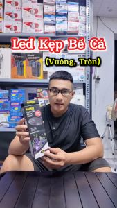 Đèn Led Kẹp Bể Cá Mini KaoKui JY25 (5w) (3 Chế Độ Màu) (Kẹp dược bể tròn) Mẫu Mới