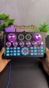 PROMO TERBARU TaffSTUDIO Mixer Audio External Sound Card Live Phantom Power 48V Lengkap - Q7