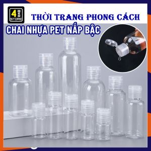 Chai Nhựa PET Nắp Bật Chiết Mỹ Phẩm Tonner Nước Rửa Tay Dầu Gội Sữa Tắm - Lọ Nhựa Chai Chiết Nước Tẩy Trang 30ML 50ML 100ML