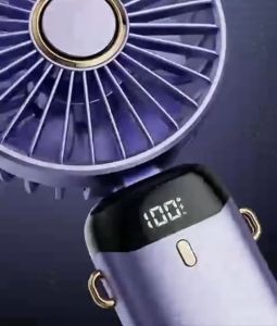 Handheld Fan Mini Foldable Portable Neck Hanging Fans 5Speed Rechargeable Fan Phone Stand LED Display Screen