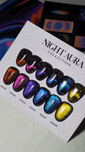 คอลเลคชันใหม่! เซทสีเจลทาเล็บ Pick Me Up - Night Aura Collection 6 เฉดสี ขนาด 15 ml.