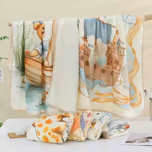 WNDR Selimut Bayi Katun Premium 100x100 cm | Bedong Handuk Alas Tidur Tutup Stroller