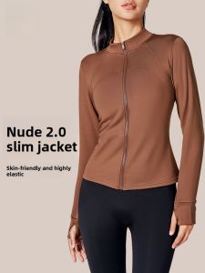 Miiow | Thickened Fleece Sportswear Womens Long Sleeve Stand Collar Fitness Yoga Top Autumn Winter New Style MiiOW Cat Person Jacket