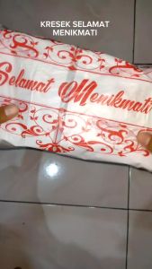 KRESEK KOTAK/BERKAT MOTIF SELAMAT MENIKMATI TERIMA KASIH ISI 50PCS TERMURAH