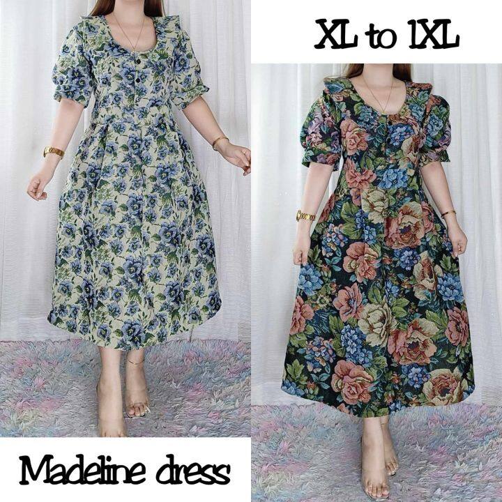 Madeline dress Floral dress Cute dress (XL - 1XL) | Lazada PH