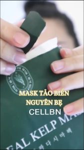Mặt nạ 100% tảo biển tươi nguyên bẹ CELLBN Cấp độ ẩm dinh dưỡng mềm da khít chân lông (1 miếng)