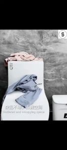 “Local Stock" 42L Plastic Collapsible Hanging Laundry Basket with Carry Handle Space-Saving Wall Hanging Laundry Basket Durable Tall Folding Plastic Laundry Hamper Waterproof Dirty Clothes Organizer 42L