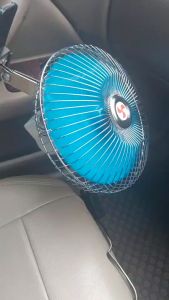 พัดลมติดรถยนต์ขนาด 8" 24V ใช้ขาหนีบ ยึดแน่น แข็งแรง ทนทาน