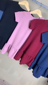 DASTER ANAK PEREMPUAN 3-8 TAHUN - RUFFLE GIRL SERIES DASTER SANTAI BAJU ANAK KEKINIAN PAKAIAN ANAK