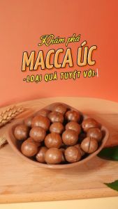 Hạt Macca Úc nứt vỏ nướng Smielnuts_ Trọng lượng 215g/500g - Tặng kèm dụng cụ tách vỏ _ Hạt Macca Úc giúp bảo vệ tim mạch hỗ trợ trao đổi chất và chống oxy hóa vị thơm ngọt béo bùi đảm bảo không hôi dầu