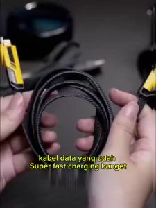 Kabel Data 4 in 1 65W Fast Charging PD Type C To C Kabel Casan 4in1 Tipe C USB iOS Lightning USB