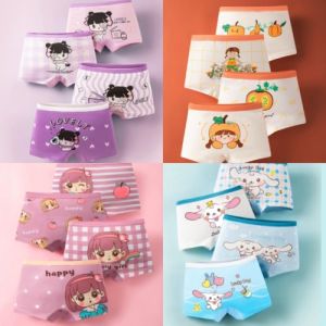 Magic Kids 4in1 Cotton Cartoon Character Sleepwear Shorts Elastic Waist Comfortable Underwear for Girls 1-14 Years Old