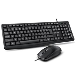 BAJEAL T650 Business Office Keyboard And Mouse Set Wired USB Computer Keyboard And Mouse Combo for Office Use