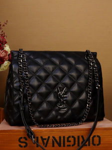 Elegant Diamond Grid Chain Bag Womens Fashionable Versatile High-End Feelings Single Shoulder Crossbody Underarm Bag Trendy