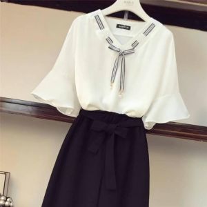 COD Kemeja Crinkle Airflow Korea baru yang longgar dan modis dress wanita korea set dress wanita