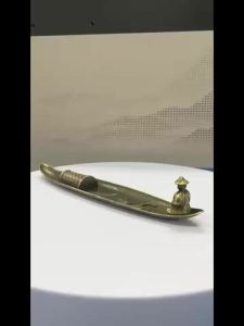 Creative Incense Holder Aromatherapy Ornament Incense Holder Boat Old Men Fishing Japanese Style Incense Stick Burner Home Decor