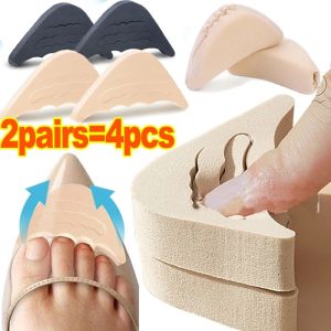2Pairs Soft Sponge High Heels Toe Plug Half Shoes Cushion EVA Adjustable Forefoot Insert Pad Women Feet Filler Insoles Anti-Pain Pads