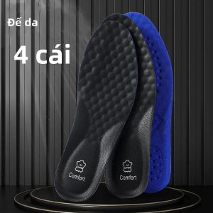 Đế Giày Thể Thao Bằng Da 1 Cặp/2 Cặp Hỗ Trợ Vòm Chân Chỉnh Hình Giảm Sốc Thoáng Khí Thoải Mái Miếng Lót Giày Dành Cho Nam Nhanh Khô Thấm Hút Mồ Hôi