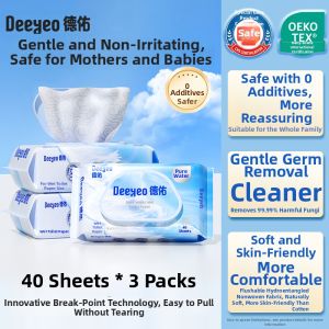 DEYOU | Water Pure Toiletry Wipes For Sensitive Skin 80 Sheets