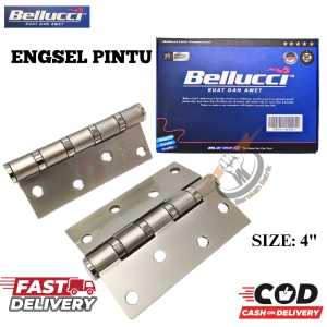 Engsel Pintu 4 inch Bellucci Stainless Tebal Anti Karat/Engsel PintuBellucci 4"/Engsel Tebal Belluci