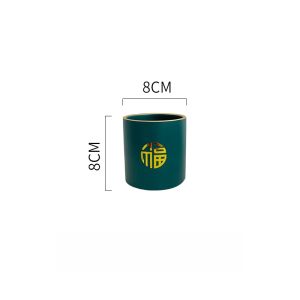 Red Ceramic Flower Pot Luxury Butterfly Orchid Fortune Tree Special Small Potted Plant Container Simple Style Desktop Decoration