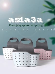 Tempat spons cuci piring keranjang wastafel gantung rak gantung serbaguna multifungsi
