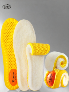 jzule | Wool Cotton Winter Insoles Moisture Absorbing Sweatproof Warm Breathable