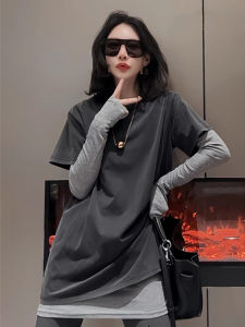 Elegant French Designed Long Sleeve Layered Top