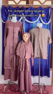 Baju Couple Pasangan Sarimbit Keluarga Lebaran 2025 Terbaru Silmi Mawaddah Family