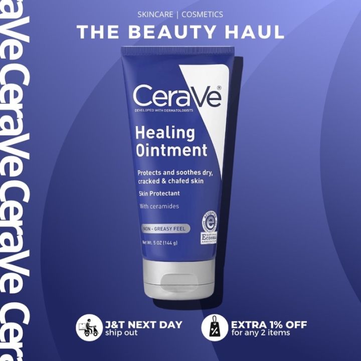 CeraVe Healing Ointment With Hyaluronic Acid And Ceramides (144g ...