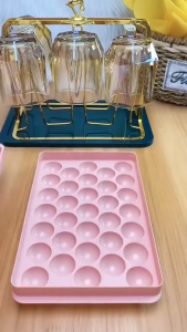 Slyz Cetakan Es Batu Jelly Bulat 33 Grid Ice Cube Tray BPA Free - Slyz11 MGWH