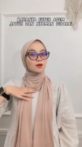 Pashmina Kaos Rayon Size 175x75 / Pasmina Oman Turki Shawl - Yansya Hijab