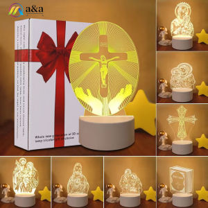 A&A A A 3D LED Lamp Night Light Base Holder - Perfect for Bedroom Child Room Living Room Bar Shop Cafe Restaurant or Office - Great Gift Idea Christmas decorative lights