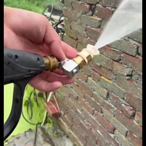 360° Rotatable Jet Nozzle - 1/4" Quick Connect Adapter Leak-Proof Water Saving for Car Cleaning